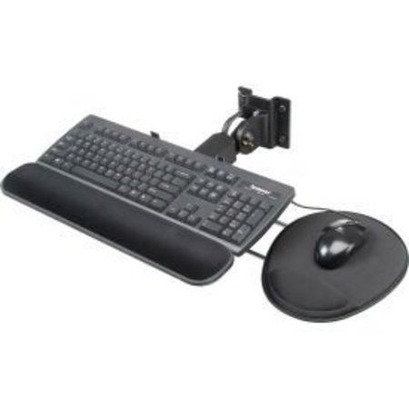 GLOBAL EQUIPMENT Flip Up Keyboard   Mouse Tray, 18"W, Black 493573KT